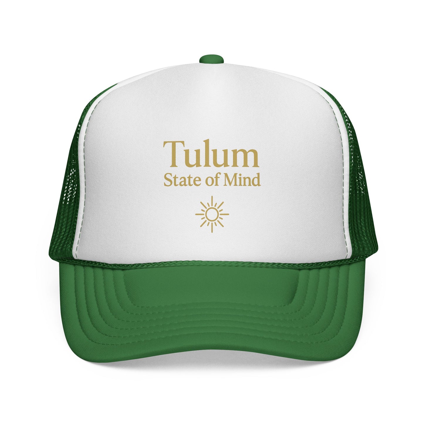 Tulum State of Mind Trucker Cap, Beach Hat, Summer Accessory, Vacation Gift, Travel Cap, Sun Protection Headwear