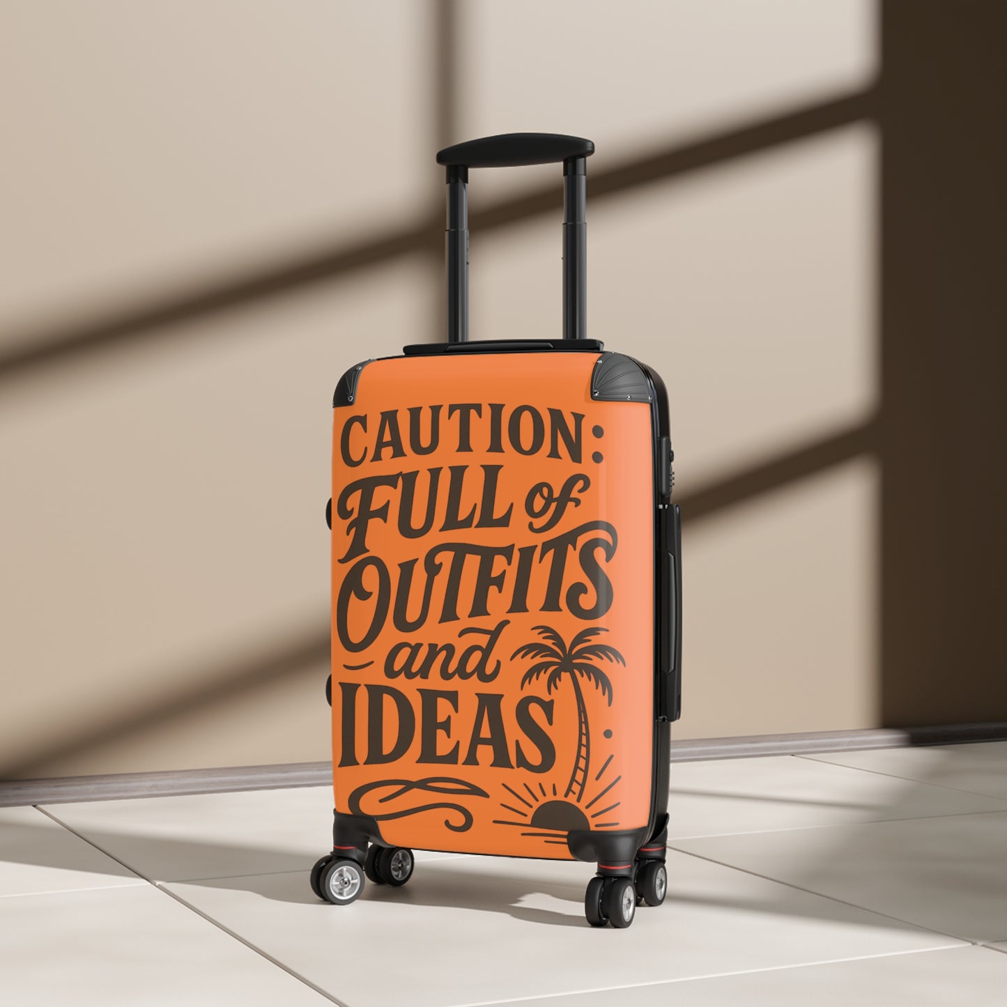 Caution Travel Suitcase - Full of Outfits and Ideas