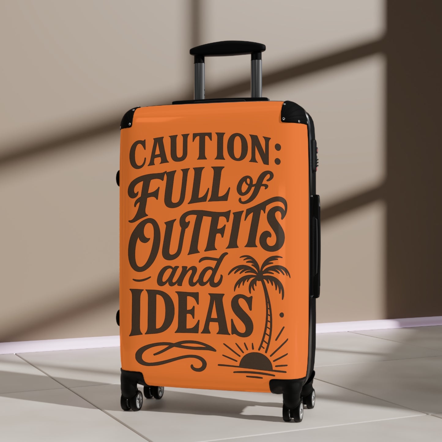 Caution Travel Suitcase - Full of Outfits and Ideas