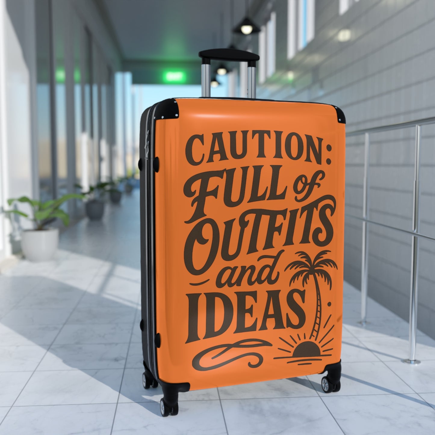 Caution Travel Suitcase - Full of Outfits and Ideas
