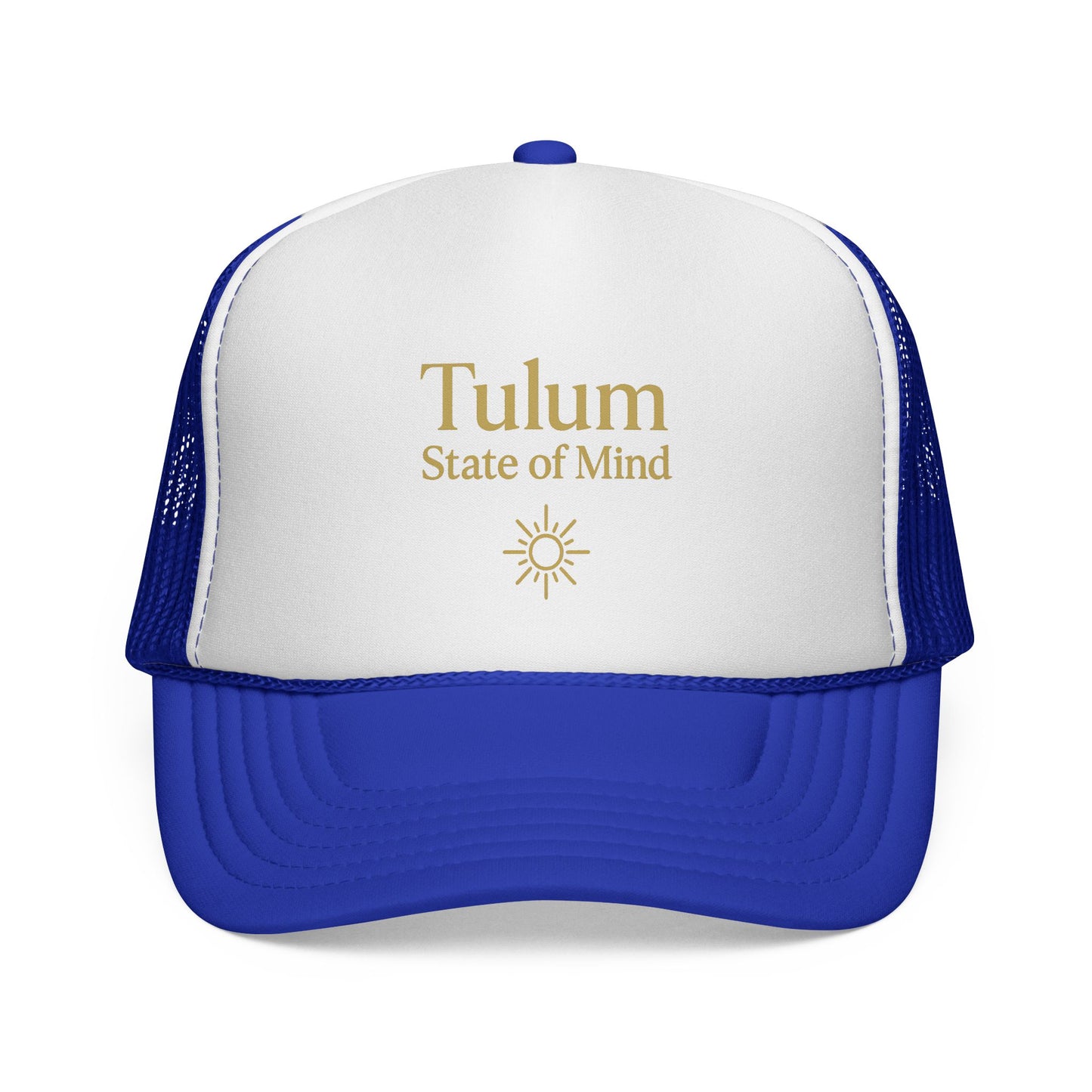 Tulum State of Mind Trucker Cap, Beach Hat, Summer Accessory, Vacation Gift, Travel Cap, Sun Protection Headwear