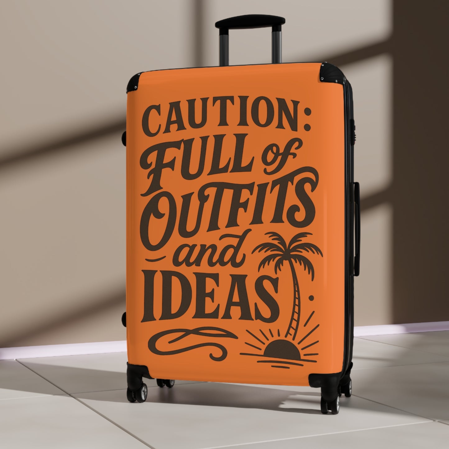Caution Travel Suitcase - Full of Outfits and Ideas